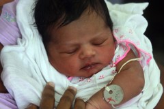 The symbolic seven billionth member of the world population from Sri Lanka