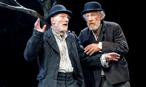 Vladimir and Estragon wait for the Lewinsky jokes to end.